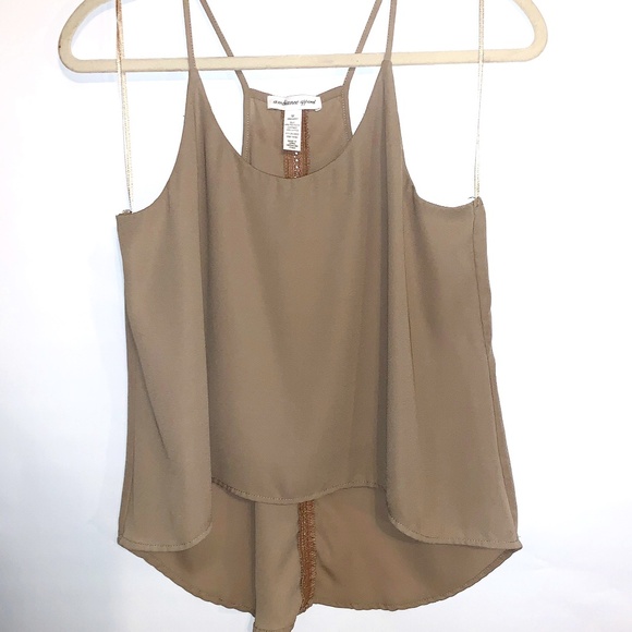 Tops - Ambiance Cropped Spaghetti Strapped Blouse